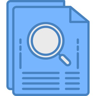 dosya belgesi simgesi, vektör illüstrasyonu