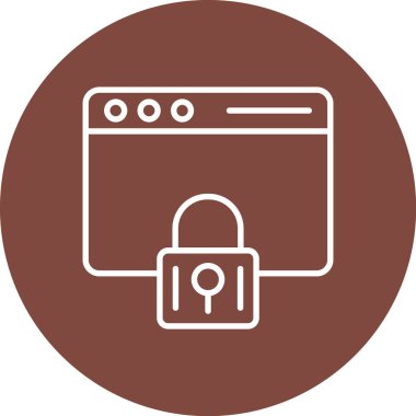 ikon vektör illüstrasyonunu kilitle