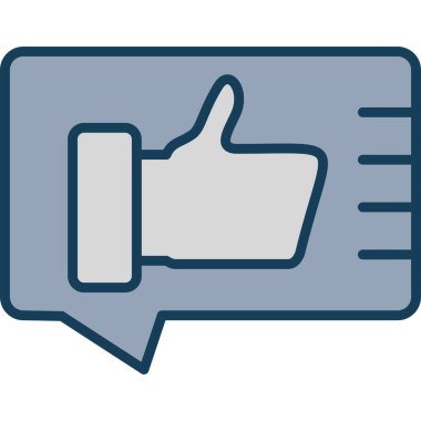 başparmağınızı simge gibi kaldırın, vektör illüstrasyonu