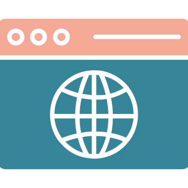 Küresel simge vektör illüstrasyonu