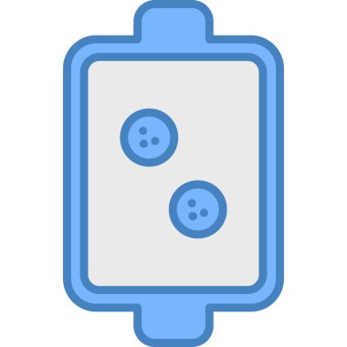 pil şarj simgesi, vektör illüstrasyonu basit tasarım