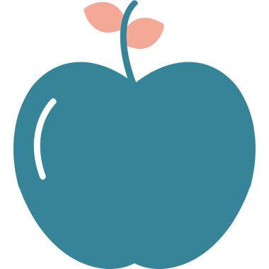 taze elma meyve izole simgesi