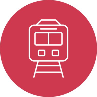 Metro simgesi vektör illüstrasyonu