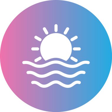 Güneşin vektör çizimi