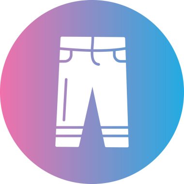 Pantolon simgesinin vektör illüstrasyonu