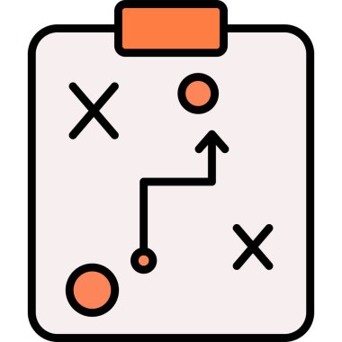 Tahta oyunu simgesi ana hat biçiminde