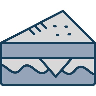 Peynir. Web simgesi basit tasarım