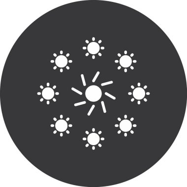 Güneş Simgesi Vektör illüstrasyonu