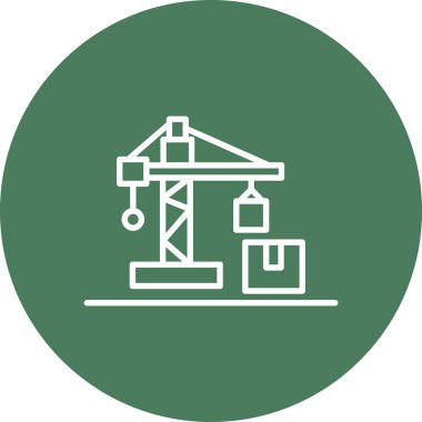 Vinç simgesinin vektör illüstrasyonu