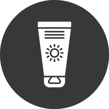 krem simgesi, basit illüstrasyon