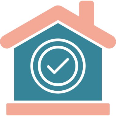 Ev. Web simgesi basit illüstrasyon