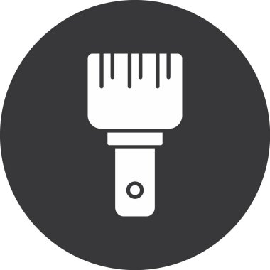 Fırça simgesi vektör illüstrasyonu