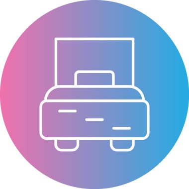 Bavul. Web simgesi basit illüstrasyon