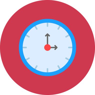 Zaman simgesi. düz dizayn