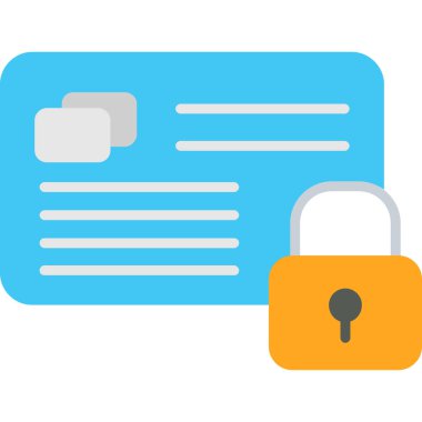 Güvenlik sistemi düz vektör simgesi