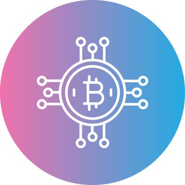 Bitcoin 'in vektör illüstrasyonu