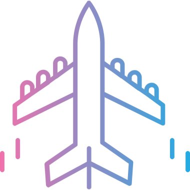 Uçak. Web simgesi basit illüstrasyon