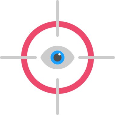 Göz simgesi, vektör illüstrasyon tasarımı