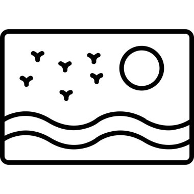 Klima ikonu. Beyaz arkaplanda izole edilmiş web tasarımı için ana hatlı klima vektör simgesi