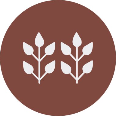 Bitki. Web simgesi vektör illüstrasyonu