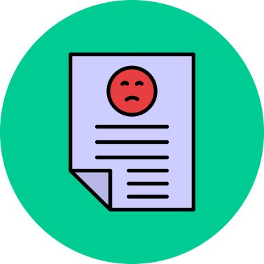 belge simgesi vektör illüstrasyonu