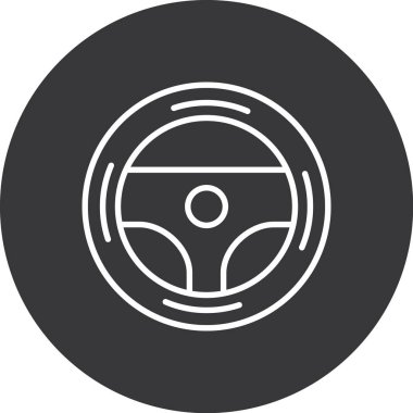 Araba simgesinin vektör illüstrasyonu