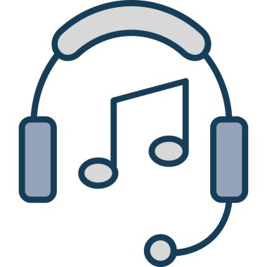 müzik çalar modern simge vektörü, illüstrasyon