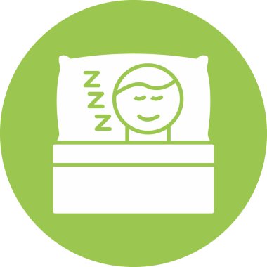 uyku modern simge, vektör illüstrasyon