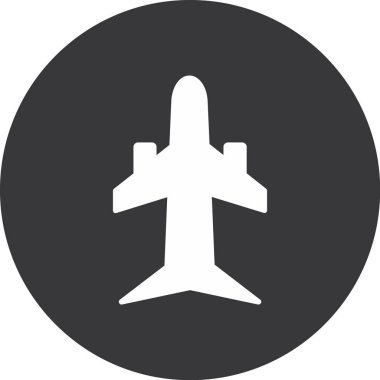 düzlem ikonu vektör illüstrasyonu