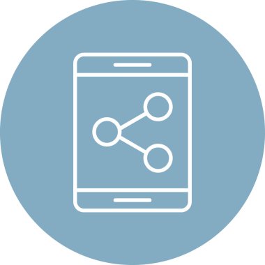 Cep telefonu. Web simgesi basit illüstrasyon