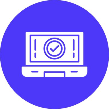 Bilgisayar. Web simgesi basit illüstrasyon