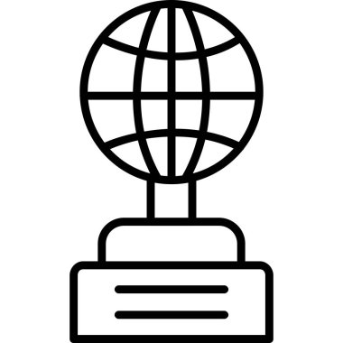 Küresel simge vektör illüstrasyonu