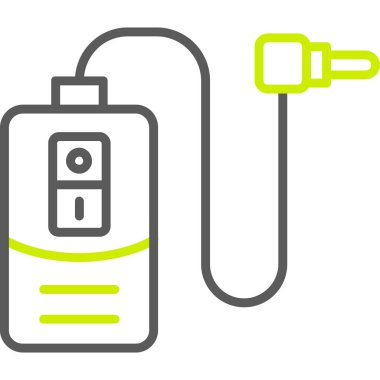 elektrik pil vektörü simgesi