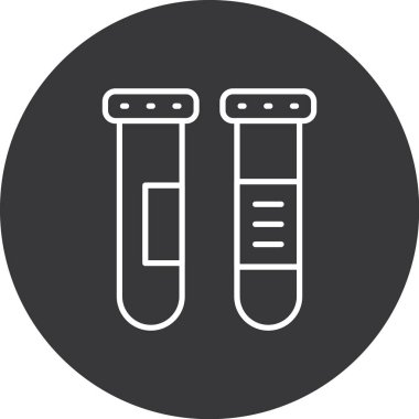 test tüp vektör simgesi