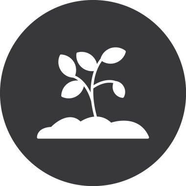 büyüyen ağaç simgesi, vektör illüstrasyonu