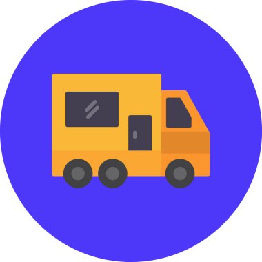 Kamyon. Web simgesi basit illüstrasyon