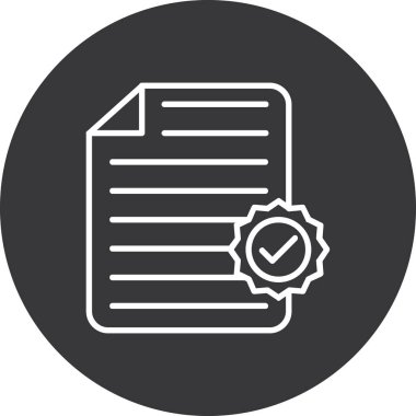 Soyut arkaplanda belge simgesi izole edildi