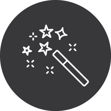 sihirli değnek kutsal kişilerin resmi, vektör çizim