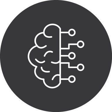 Vektör Beyin simgesi illüstrasyonu