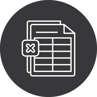 Belge Vektörü Simgesi İllüstrasyonu