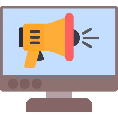 Pazarlama reklam simgesi - taslak biçimi