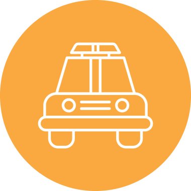 Otobüs. Web simgesi basit illüstrasyon