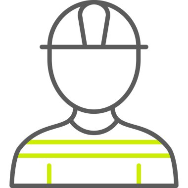 İşçi işçi simgesi ana hatlarıyla