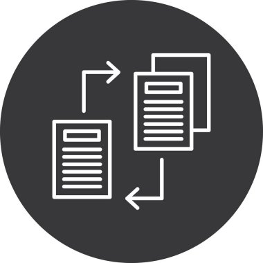 belge dosya vektör illüstrasyonu