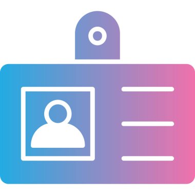 Kimlik kartı. Basit resimleme