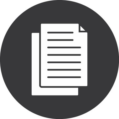 belge simgesi, vektör çizimi