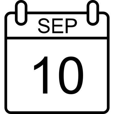 Takvim simgesi, vektör çizimi