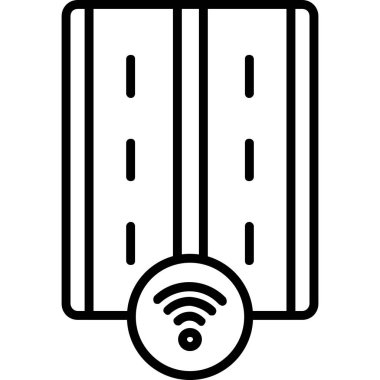 wifi vektör simgesi modern basit vektör çizimi