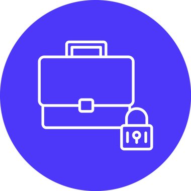 Çanta simgesinin vektör illüstrasyonu