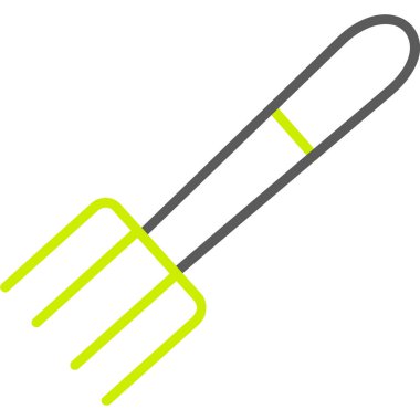 Bahçe çatalı. Web simgesi basit illüstrasyon